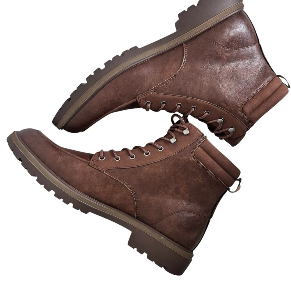 Dr Scholl’s Mens Grayton Dark Brown Mid Shaft Lace Up Boot Size 12 M NEW - Picture 3 of 10